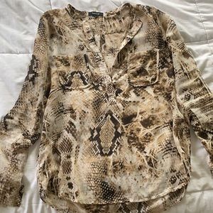 Snakeskin top